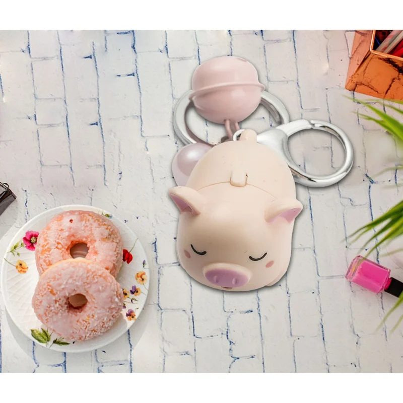 

New 1Pcs Lovely Mini Pig Key Chain Key Ring Cute Gift Keyring Charm Decoration Keyfob Gifts Wholesale