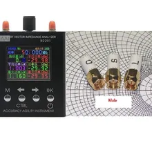 Английский verison N2201SS n2201 137,5 МГц до 2,7 ГГц антенна анализатор метр тестер+ 6 ГГц мужской SMA калибровки(открытый, короткий, нагрузки