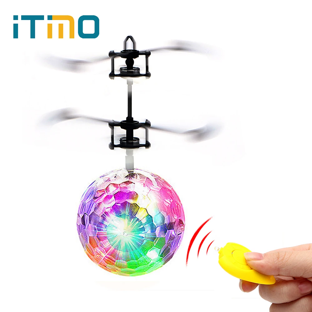 

iTimo Flying Ball Luminous Lighting Mini Helicopter LED Light Lamp Novelty Lighting Remote Control Electronic Infrared Induction