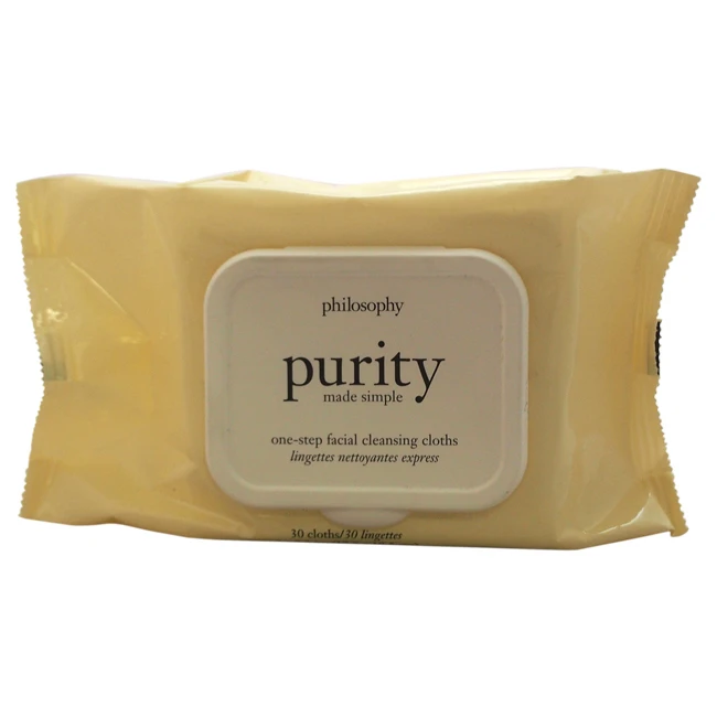Purity Made Simple One Step Facial Cleansing Cloths by Philosophy for Unisex - 30 Pc Pads