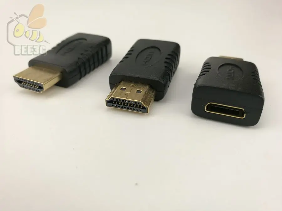 Переходник с Mini HDMI мама на папа позолоченный Соединительный кабель для HDTV 1080P Xbox