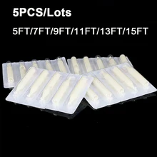 5 шт. Пластик татуировки Насадка Советы Набор 5/7/9/11/13/15FT татуировки Советы смешанные одноразовые стерильные иглы татуировки трубки машины аксессуары