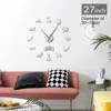 Border Collie-Reloj de pared 3D con diseño de perro, pegatina de espejo acrílico, para amantes de las mascotas ► Foto 2/6