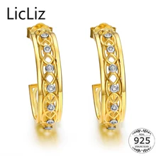 LicLiz Indian 925 Sterling Silver Hoop Earrings For Women Jewelry Luxury Zirconia Ear Piercing Circle Hoops Hollow Earing LE0273 LicLiz Indian 925 Sterling Silver Hoop Earrings For Women Jewelry Luxury Zirconia Ear Piercing Circle Hoops Hollow Earing LE0273