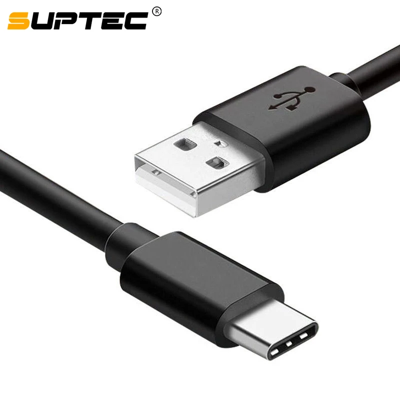 

SUPTEC 2M USB Type C Cable Fast Charge Wire Cord For Samsung S9 S8 Xiaomi Redmi Note 7 Oneplus 7 Pro Mobile Phone USB-C Charger