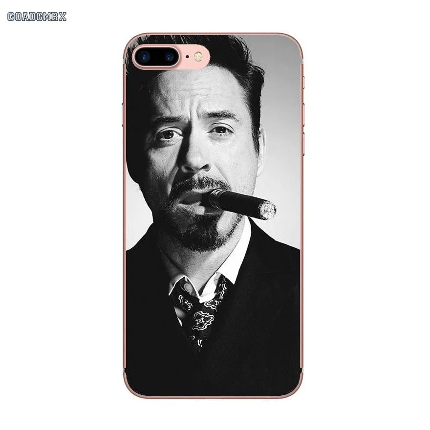 Железный человек Робер Дауни Jr для Samsung Galaxy J3 J5 J7 A3 A5 A7 2015 2016 2017 Note 3 4 5 8 мягкие