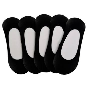 

5 pairs of invisible low to help women's stretch high heels Loafer boat socks