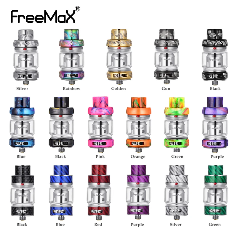 Новая сетка Freemax Pro Tank 6 мл Sub ом распылитель углеродное волокно Mesh катушка Vape Смола Танк 17 цветов VS Zeus Dual
