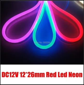 

DC12V Red light neon flex for outdoor decoration,neon letter sign,80leds per meter neon,short cutting place,10M/Lot,