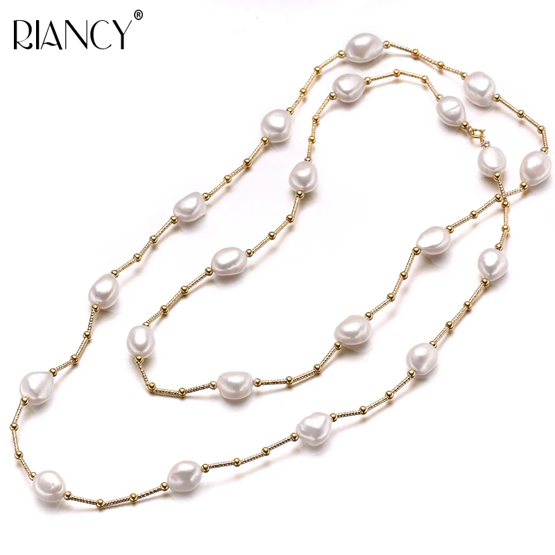Ожерелье женское длинное из натурального пресноводного жемчуга|jewelry long necklace|jewelry