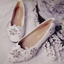 Роскошные Блестящие Серебряные стразы белые кружевные свадебные туфли женские ручной работы со стразами шнуровка Дамская обувь женская вечерняя Обувь