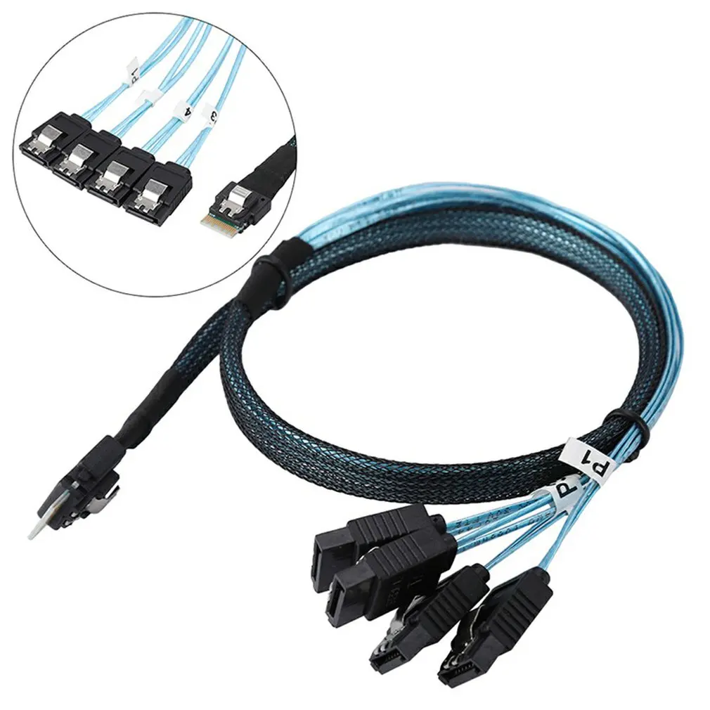 Мини Sas 38P Sff-8654 до 4* Sata Сервер кабель передачи данных Mini Sas Line