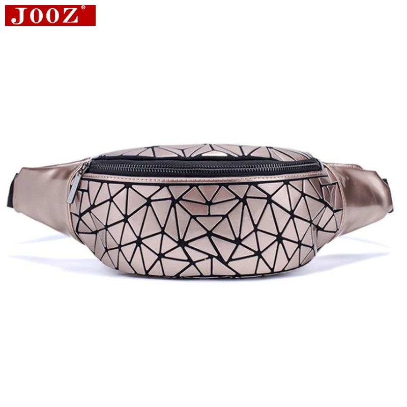 

JOOZ Fashion Bananka women chest Packs 2018 PU material Hip Bag Travel Geometric Chest/Belt Handbag