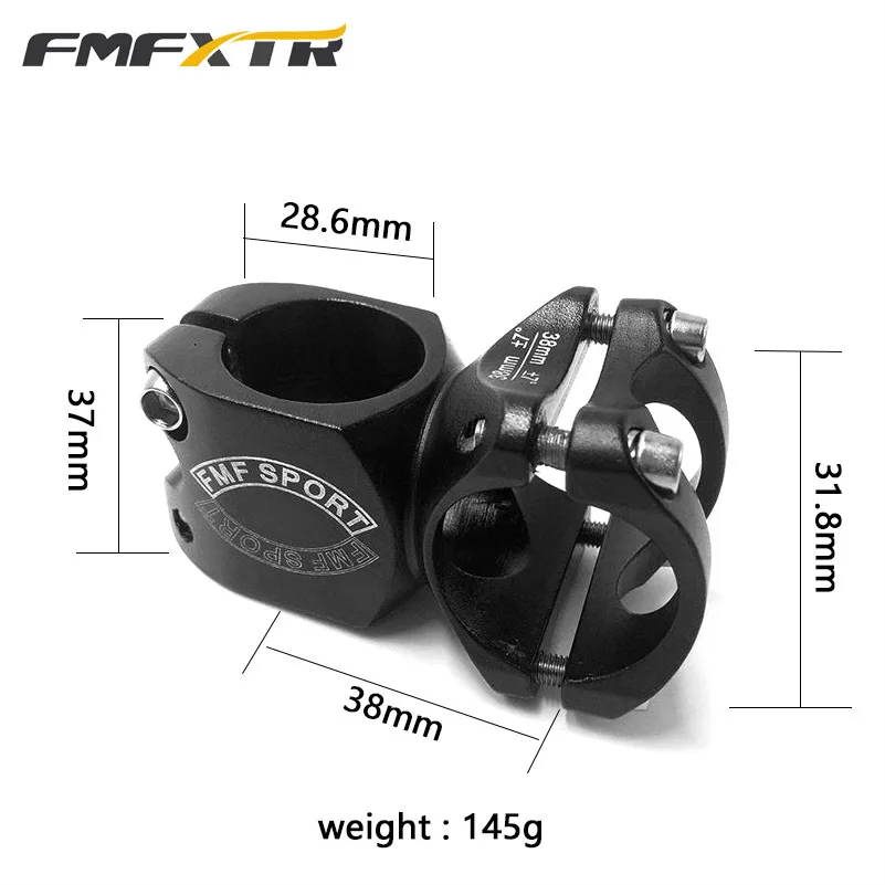 FMF 25 4/31 8 мм руль для велосипеда из матового черного алюминиевого сплава с