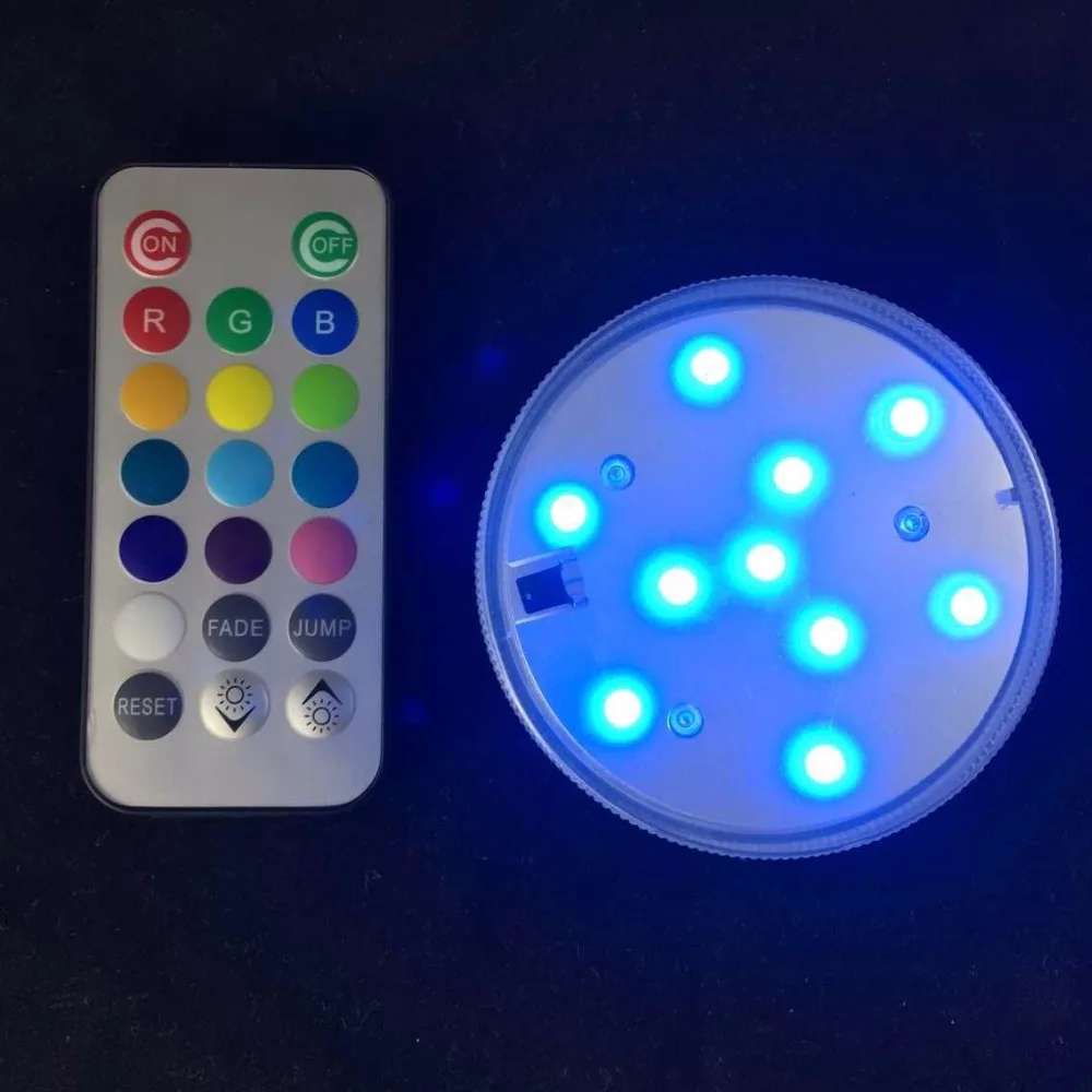 Wireless Remote Control RGB LED Multi Colours Night Light AAA Battery ...