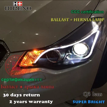 

Hireno Headlamp for 2011-2015 Subaru XV Headlight Assembly LED DRL Angel Lens Double Beam HID Xenon 2pcs