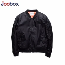 JOOBOX теплая зимняя куртка мужская черная Модная брендовая осень-зима MA 1 пилот куртка мужская и женская куртка-бомбер