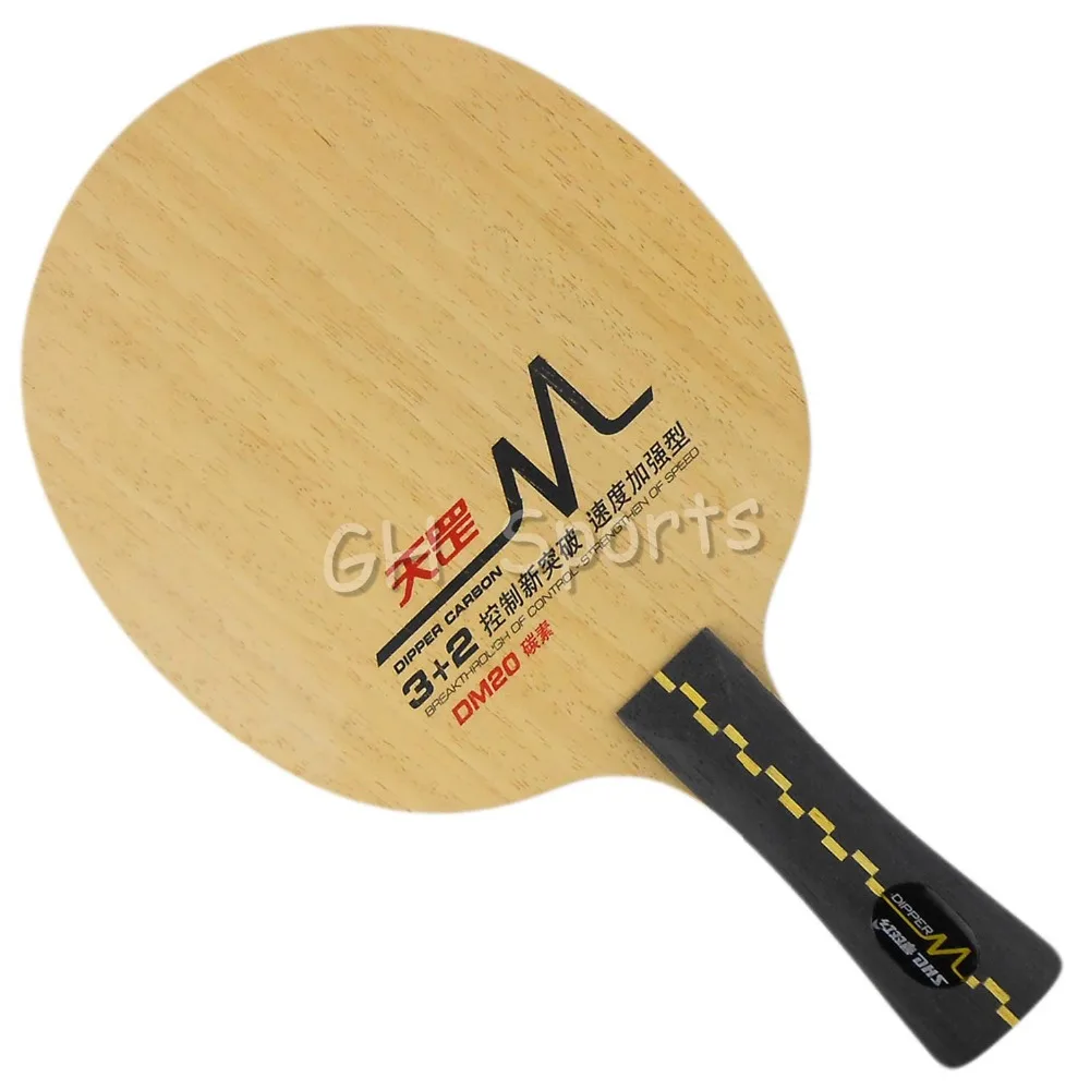 DHS DM.20 Настольный теннис лезвия для пинг-понг ракетка Shakehand длинная ручка fl