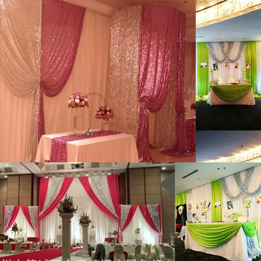 6 цветов 5 футов х Блестящий марлевый фон занавеска Фотофон для свадебвечерние