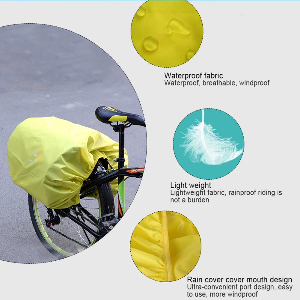 Nieoqar велосипедная сумка дорожный велосипед заднего сиденья дождевик багаж водонепроницаемый мешок непромокаемый пылезащитный чехол Защитное снаряжение складной
