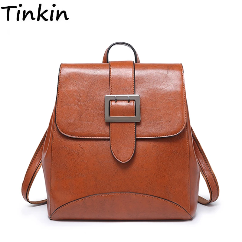Женский многофункциональный рюкзак Tinkin из искусственной кожи двойного