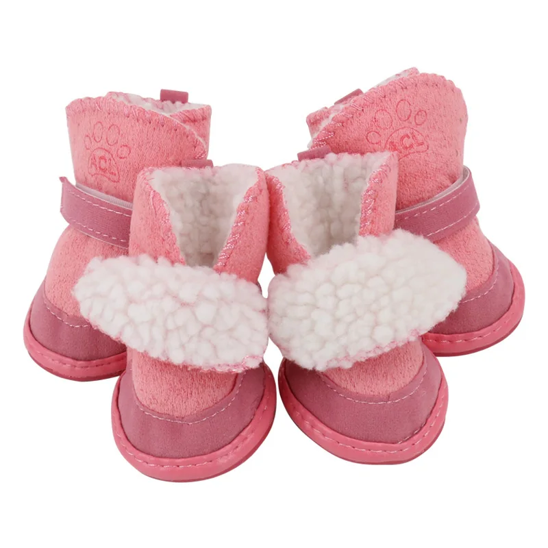 

4pcs Warm Dog Shoes for Dogs Winter Pet Shoes Anti Slip Snow Dog Boots Footwear Socks Chihuahua Yorkies Pet Products 1a30