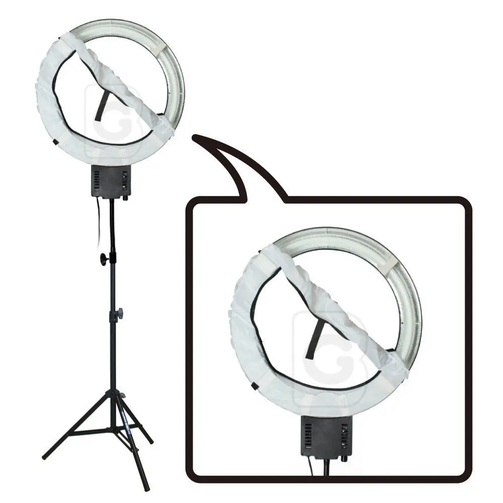 

Studio 40W 5400K Ring Lamp Light + Soft Diffuser Sock with 90cm Stand Kit 110V