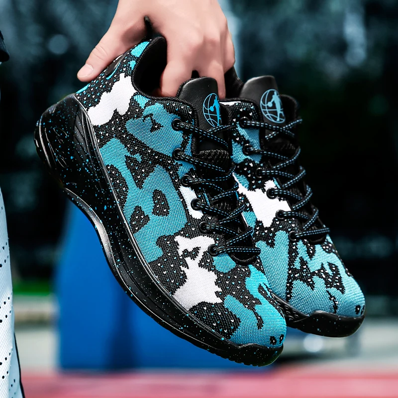 

Fly line oversize basketball shoes MD sole cross border lovers sneakers non-slip sports shoes breathable and shock-absorbing