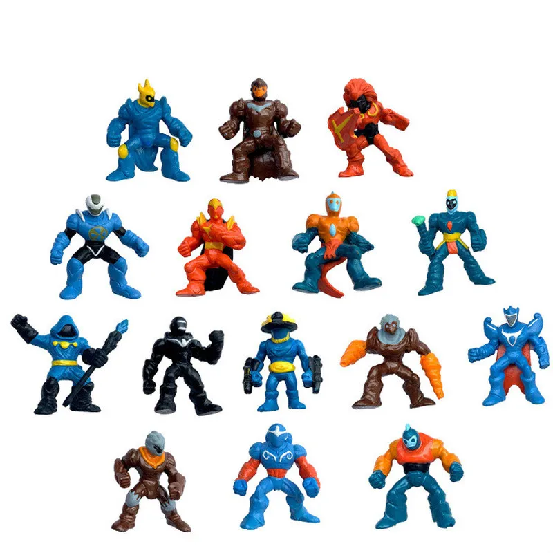 

6CM 15pcs/set Gormiti Anime Figure Dolls Action Figure PVC Statue Bust Model Decoration Toy Ver