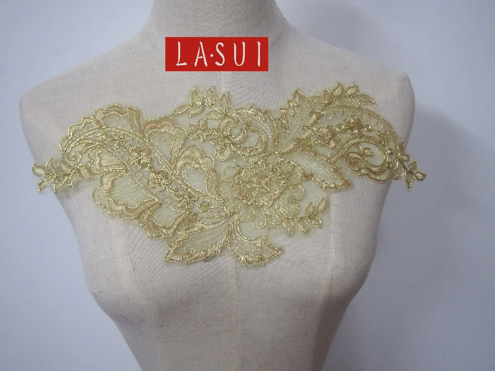 Золотая линия LASUI 5 шт. на воротнике с цветочным орнаментом аксессуары для одежды