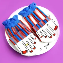 Синие Красные Полосатые носки женские Харадзюку модные носки смешная прозрачная летняя тонкая Skarpetki шелковые носки с оборками