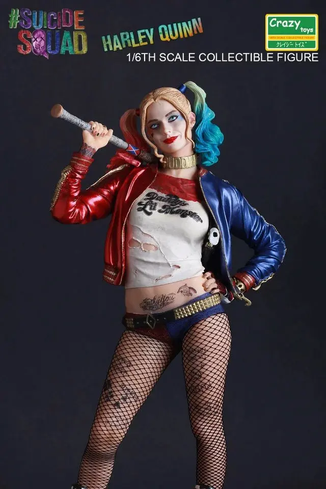 24CM Crazy Toys DC Comic Harley Quinn Figurine 1//12TH SCALE Suicide Squad