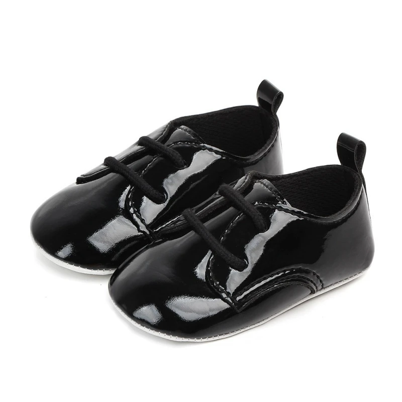 

Fashion PU Leather British Style Baby Shoes Kids Shoes with Air Hole Anti slip Unisex Footwear First Walkers for 0-12M