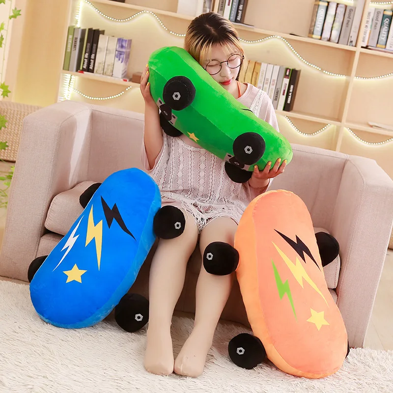 60 см мягкий мультяшный скейтборд плюшевая игрушка Экологичная pp чучело из хлопка игрушки Детская мультяшная игрушка для детского дня рождения подарок