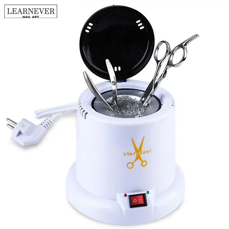 

LEARNEVER High Temperature Nail Art Tool Sterilizer&Disinfection Box for Steel Metal Nipper Tweezers Tools Clean Sterilizers Pot