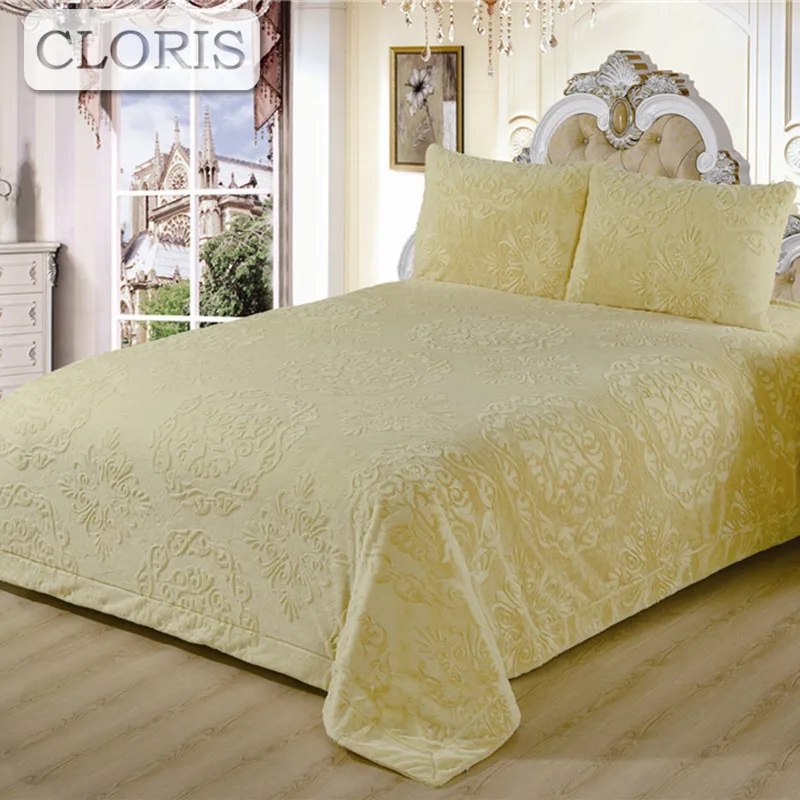 

CLORIS Moscow Deliver Luxury Brand Solid Blanket Quilt On The Bed Pillowcase Sofa Bed Bedspread Throw Super Soft Cover Bedding