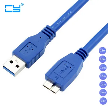 

USB 3.0 A Male AM to Micro B USB 3.0 Micro B Male USB3.0 Cable 0.3m 0.6m 1m 1.5m 1.8m 3m 5m 1ft 2ft 3ft 5ft 6ft 10ft 1 3 5 Meter