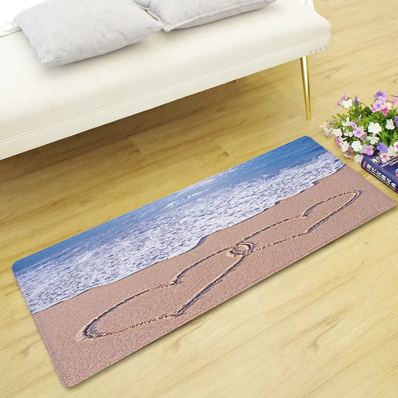 Zeegle пляжные коврики Добро пожаловать коврик для ванной ковер коврики кухонные ковры домашний декор для гостиной Противоскользящие коврики для спальни