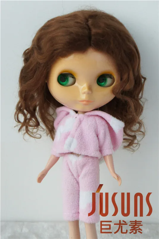 JD039 10-11 дюймов Популярные Длинные волны BJD парик для куклы мохеровый новейший из мягкого мохера волос для BJD куклы высокого качества куклы аксессуары