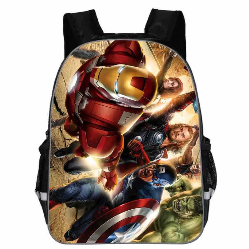 Рюкзак Mochilas Avengers для мальчиков подростков 11 16 дюймов школьный рюкзак с героями