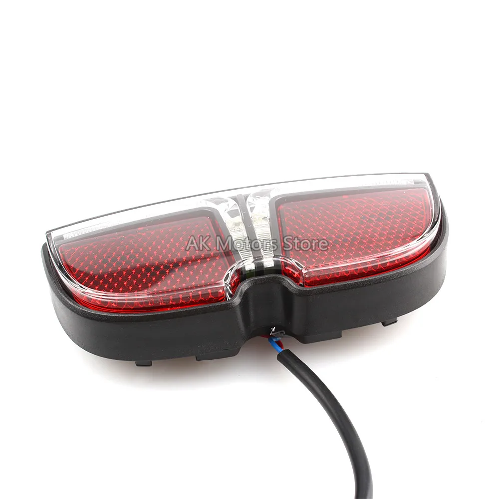 Perfect 6V Electric Bicycle Taillight eBike Brake Rear Tail Light LED Warning Lamp For Bafang BBS Mid Drive Motor Safety Night Light 2