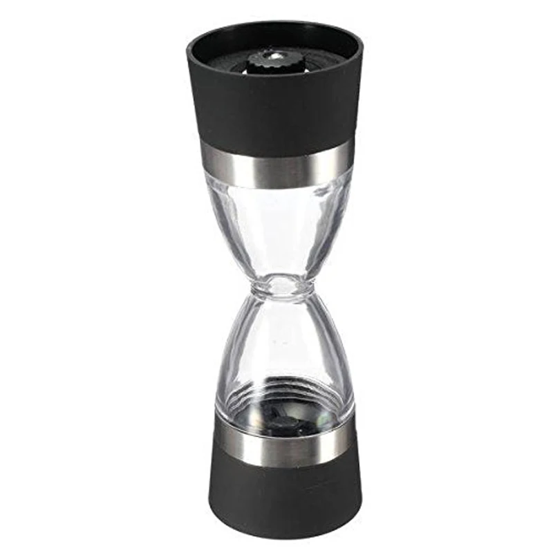 

Dual Grind 2 In 1 Pepper Salt Spice Seasonings Precision Grinder Mill Coarse To Fine Grain Black For Drop Shipping