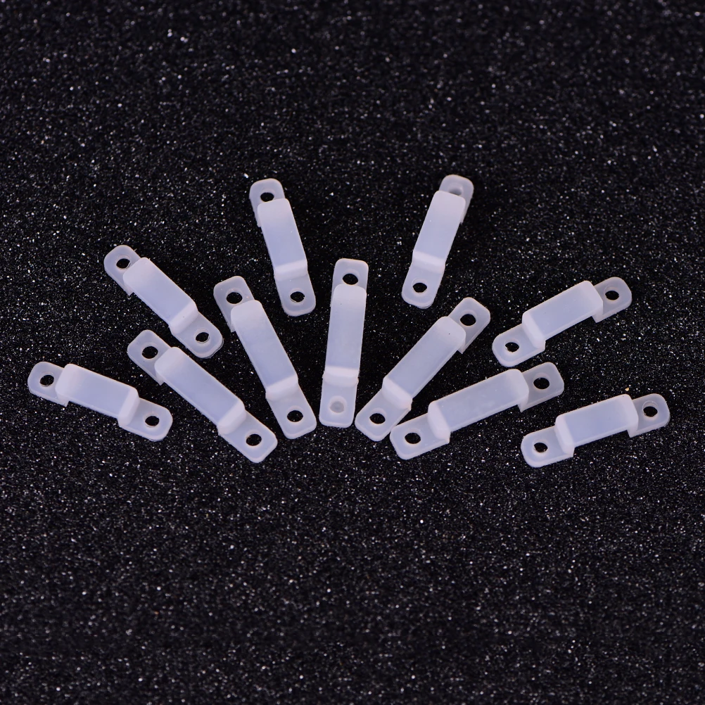 

10pcs/lot LED Strip Clip Connector For LED Strip Install 17mm