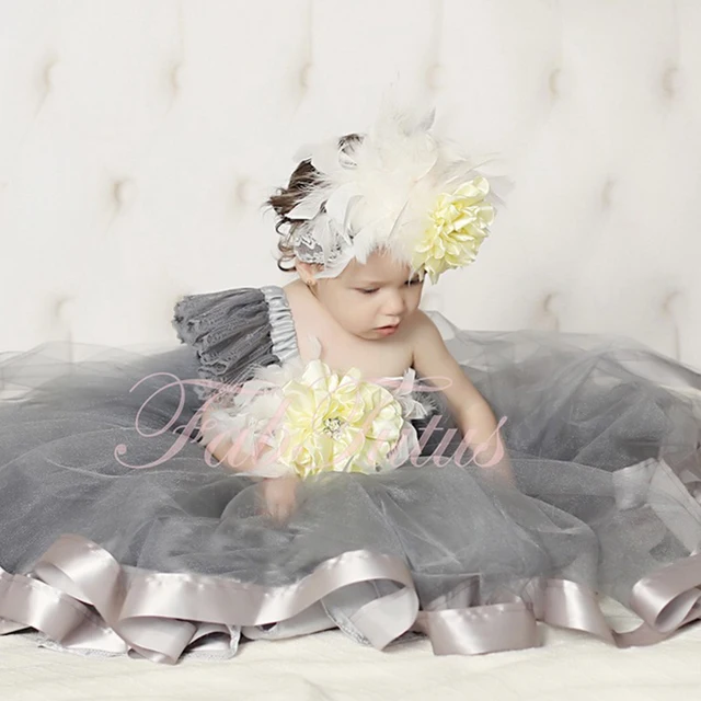 Cheap Lovely Sleeveless First Communion Flower Girl Dress For  Wedding One Shoulder New White Gray Ball Gowns For Little Girl 2016