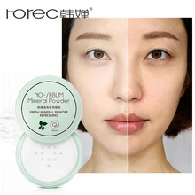 ROREC Профессиональный Прозрачный светильник для пудры, минеральная пудра для лица, контроль масла, гладкий консилер для кожи, основа для макияжа