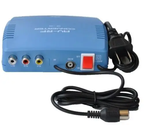 

AV To RF Modulator TV Switch Audio Video RCA Ant Input to For Type Coax Output Converter