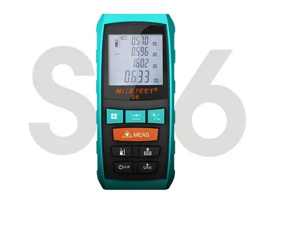 

Mileseey S6 Handheld Rangefinder Laser Distance Meter Digital Laser Range Finder Laser Tape Measure 100M