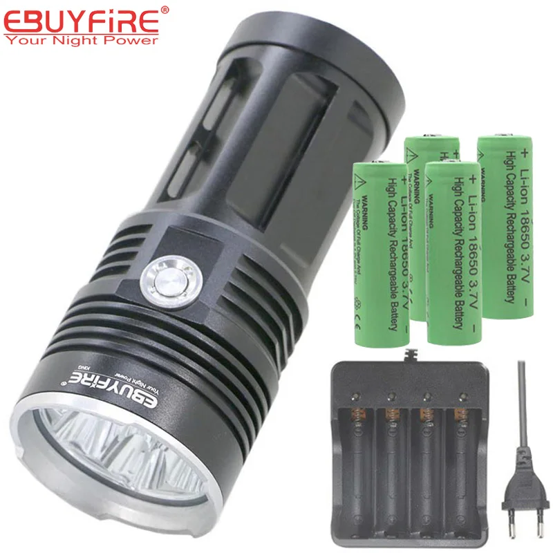 18650 Flashlight LED Torch Lamp 10T6 3T6 7T6 flash light waterproof