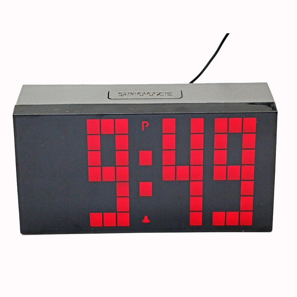 Electronic Alarm Clock Digital Led Countdown Clocks Snooze Bedside