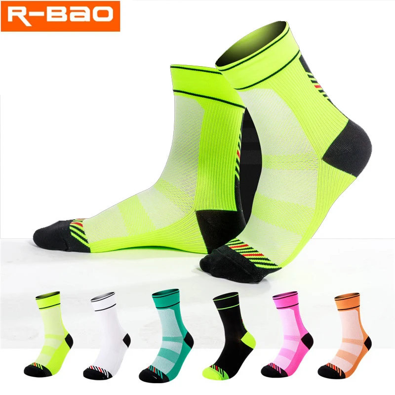 

R-BAO 1 Pair Professional Cycling Socks mtb Bike Men Women Sport bicycle Socks calcetines ciclismo hombre chaussette cyclisme